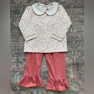 Sweet Dreams NWOT Scarlet Floral shirt with pants Size 24M
